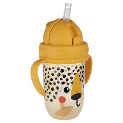 Поїльник-непроливайка Canpol babies BabiesBo з трубочкою і обтяжувачем, 270 мл, гепард (56/617_ora) Вінниця