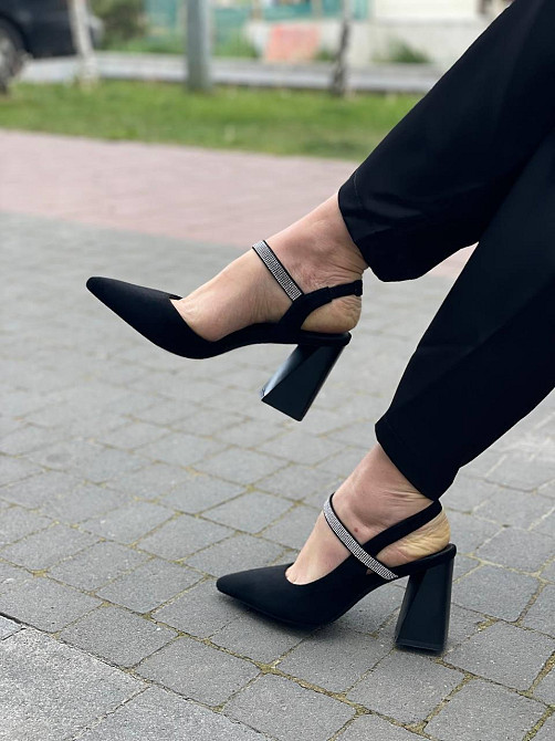 Meideli Жіночі босоніжки чорні із закритим носком літні з еко-замші MEIDELI -1 р. 36-40 Коломыя - изображение 10