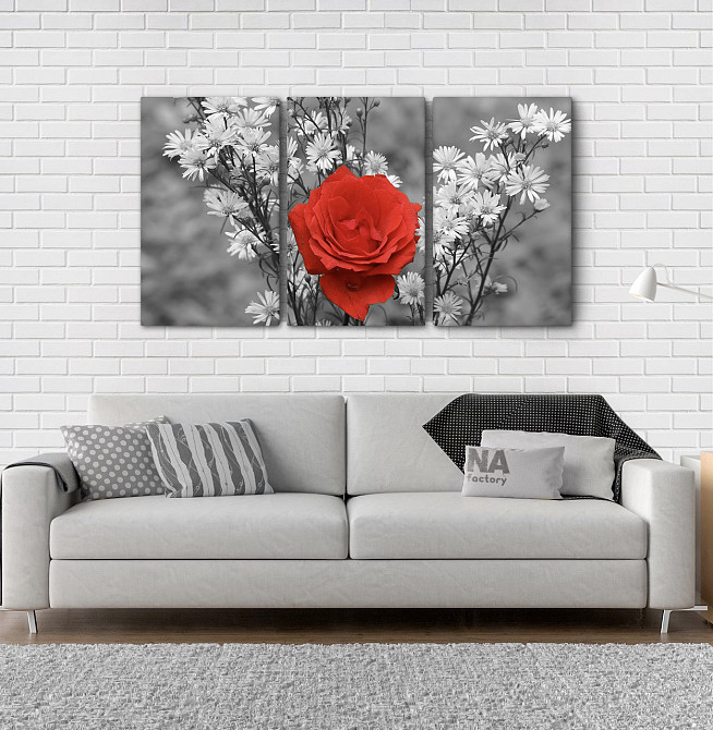 Модульна картина Квіти Троянда Аrt-150_3А Київ - фото 2