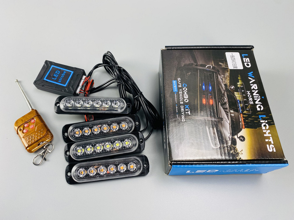 Маячок проблисковий стробоскоп 24 led діодів IP65 led chip 3030 6500K, автомобільний стробоскоп Мукачево - фото 6