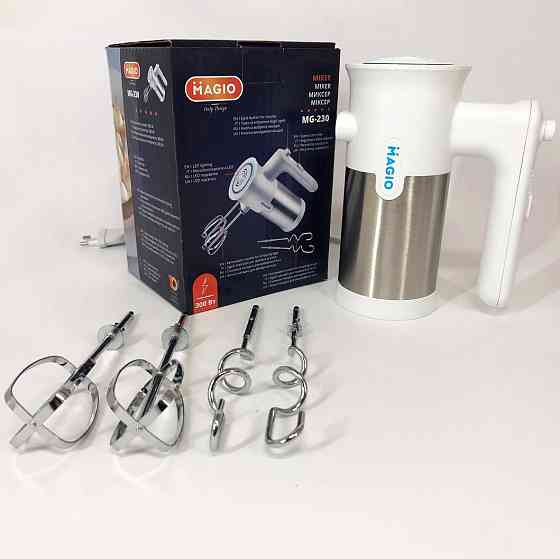 Ручной миксер для приготовления пищи Magio, Миксер нержавеющая сталь ручной 7 скоростей HN-57 Киев
