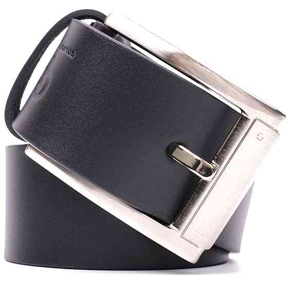 Зручний ремінь під джинси з натуральної шкіри GRANDE PELLE 11683 Чорний Київ
