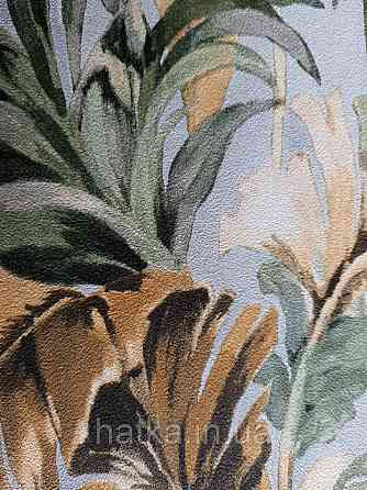 Шпалери флізелінові еко Decoprint Essentials EE22532 листя пальми банана папороть зелені, коричневі, сірі Київ
