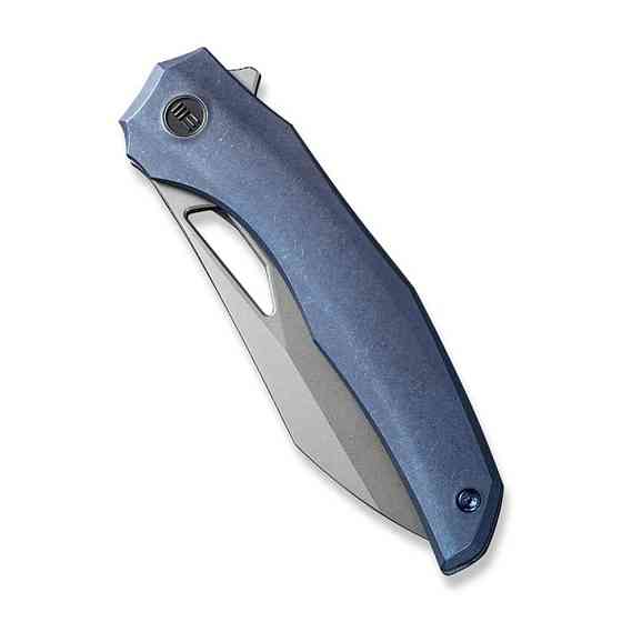 Ніж складаний туристичний WE Knife Ignio Mystery Box, (8.39 см) CPM 20CV / 6AL4V Titanium синій Київ