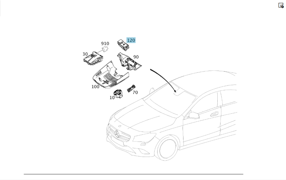 Mercedes-Benz  A1728208610 9107 Кнопки екстреного виклику C-Class Cabrio A205 SLK/SLC R172 G-class W463 ML/GLE W166 GL/GLS X166 Одесса - изображение 2