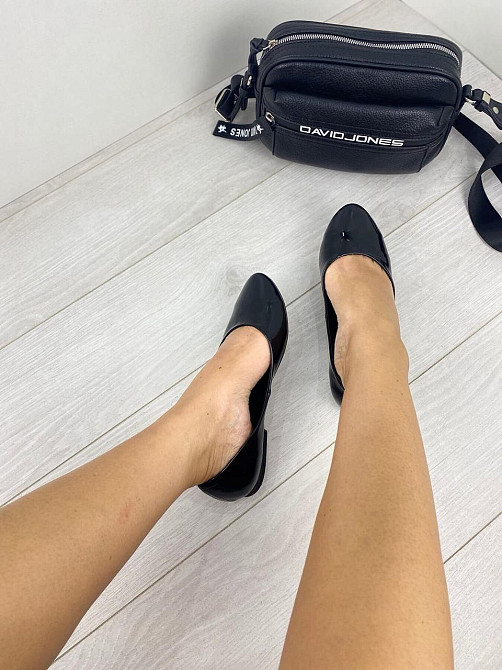 Nivelle Балетки жіночі NIVELLE 1267 чорні (весна-осінь, шкіра лакована) (3450) Коломыя - изображение 8