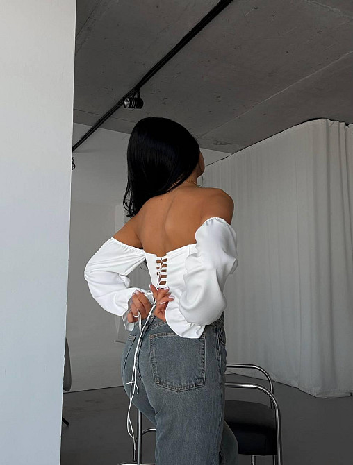 Женский стильный базовый корсет костюм Lux,регилин Молочный, 42 Одесса - изображение 4