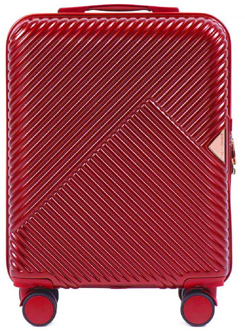 Валіза пластикова WINGS WN01 мала 55 см темно-червона Київ - фото 4