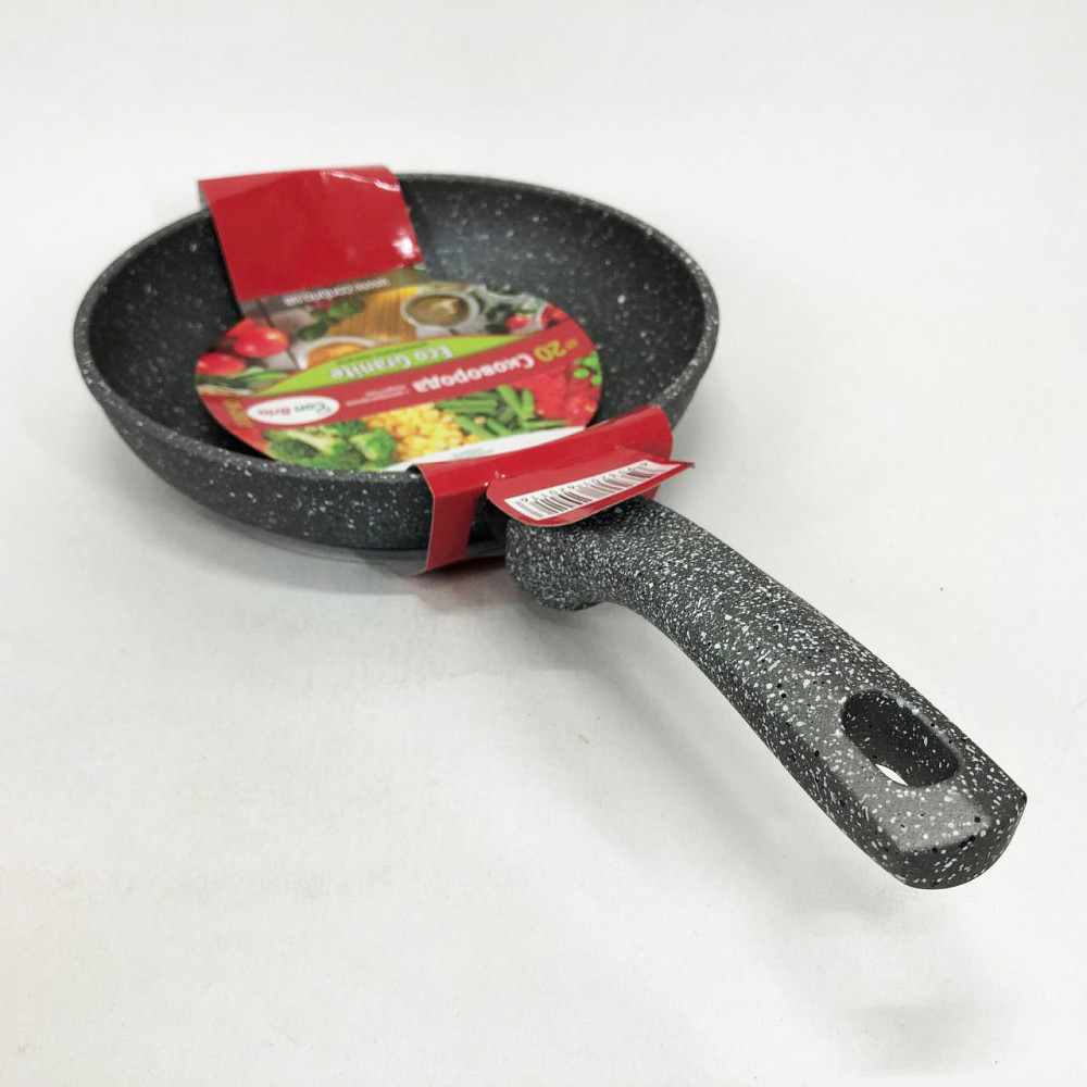 Кованая алюминиевая сковорода Con Brio CB-2011 20 см, Сковорода для использования на плите DV-34 Львов - изображение 8