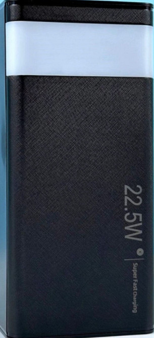 Павербанк Power Bank WUW-TUGII Y55 50000mAh PD22,5W (Чорний) Київ - фото 3