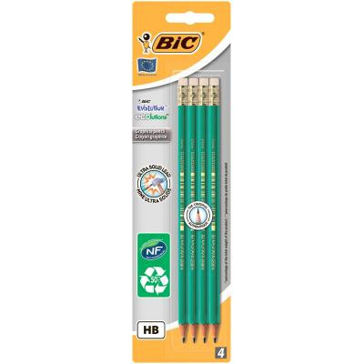 Карандаш графитный Bic Evolution Eco HB с ластиком в блистере, 4шт (bc8902753) Винница - изображение 1