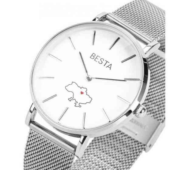 Годинник наручний класичний Besta Love UA Сріблястий Вінниця