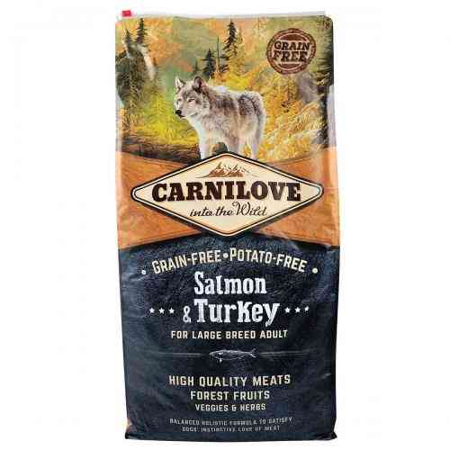Корм сухий Carnilove Adult Large Breed Salmon and Turkey для дорослих собак великих порід вагою від 25 кг з лососем та індич Київ