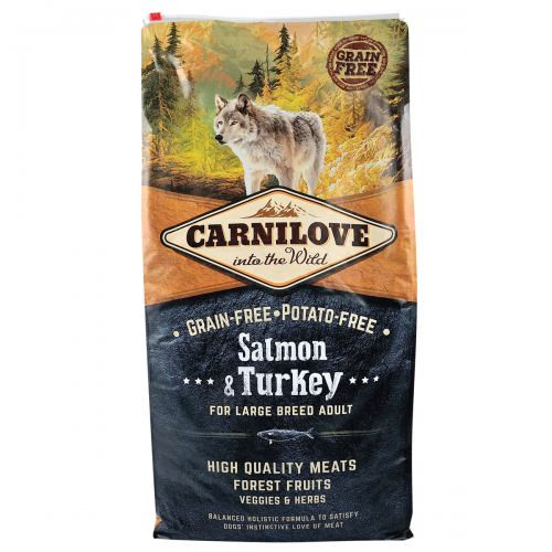 Корм сухий Carnilove Adult Large Breed Salmon and Turkey для дорослих собак великих порід вагою від 25 кг з лососем та індич Київ - фото 3