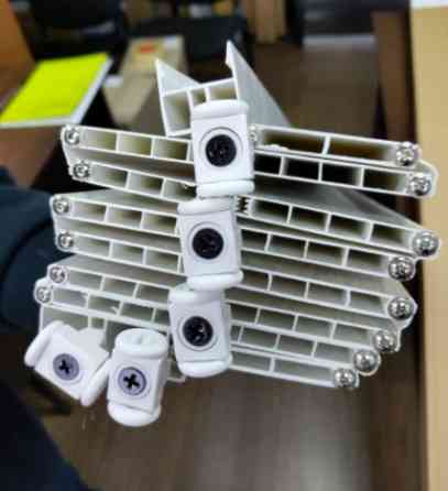 Двері гармошка глуха DiCi Doors  "Ясень білий"  810х2030х6мм  DiCi-6 №101-1 глянець Дніпро