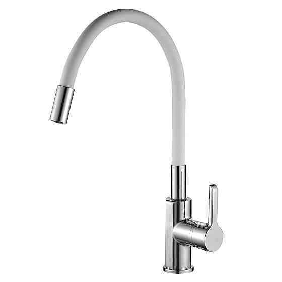 Смеситель для кухни DOMINO PRESTIGE DPS-203SLR-WHITE (000022594) Киев