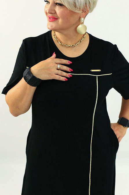 Женское длинное базовое платье батал турецкая вискоза 60/64 Одесса - изображение 8