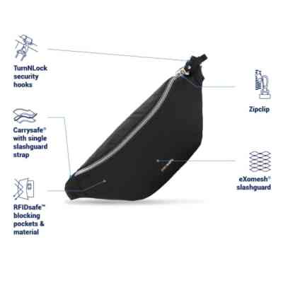 Сумка-бананка Pacsafe Stylesafe Sling Pack темно-синій (20635606) Винница