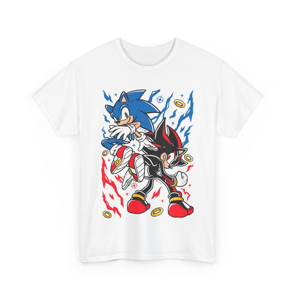 Футболка з аніме принтом Схадов Хедгехог Хероес Сонік оверсайз (S/M/L) Чорний AnimeJ0352 Дніпро - фото 7