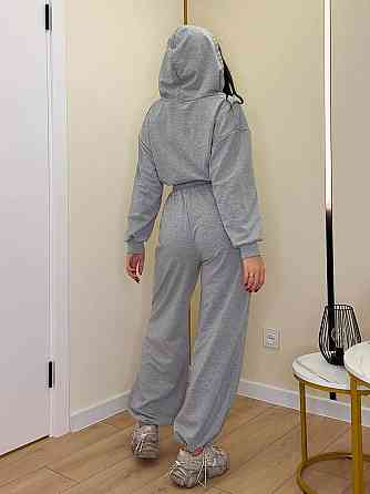 Жіночий прогулянковий костюм: худі та штани двонитка. Меланж, 42/44 Одеса