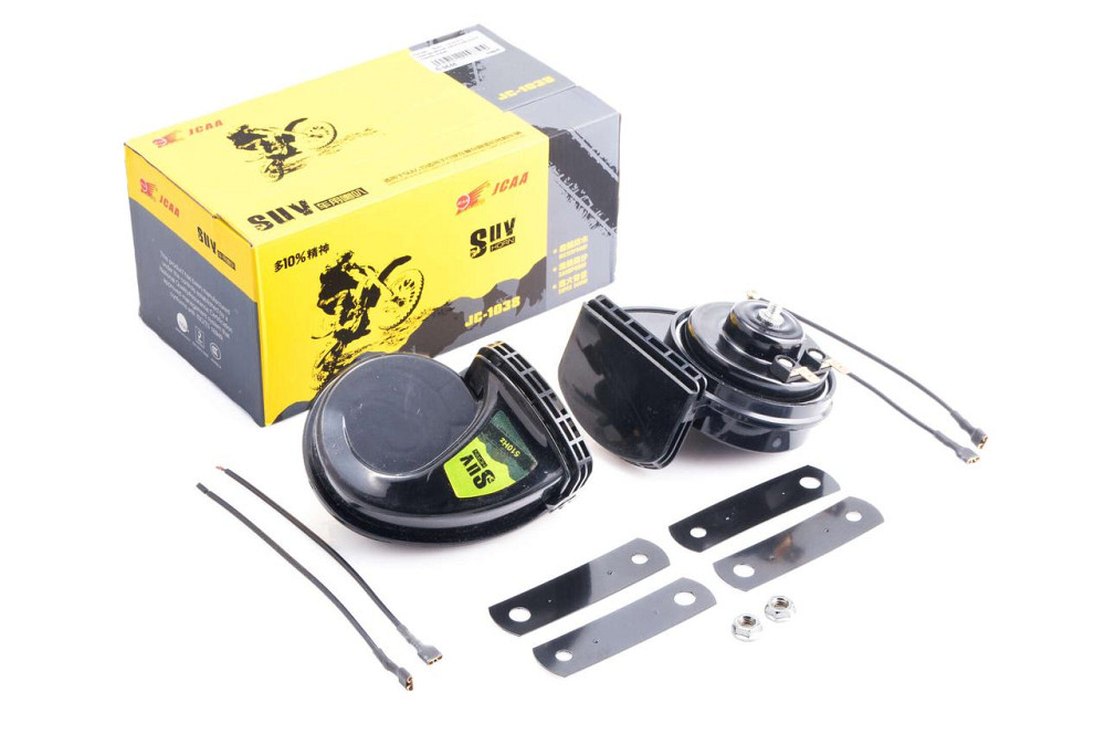 Сигнал (равлик) електричний двотональний (чорний) (пара) Мукачево - фото 1