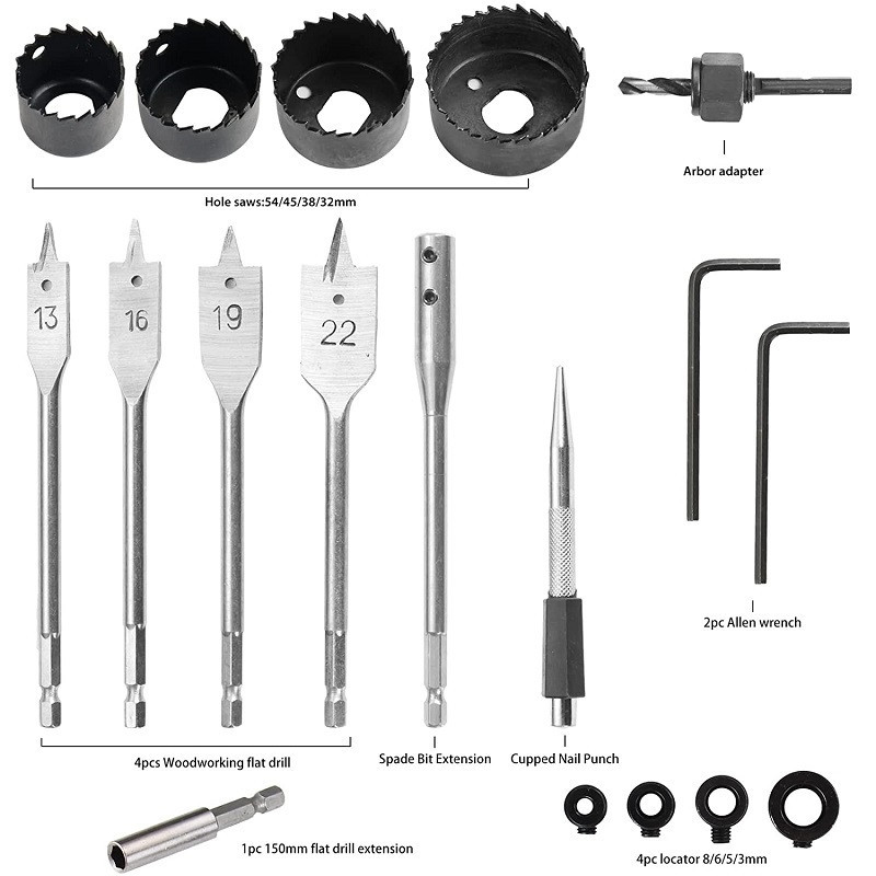 Набір інструментів, сверла ANJI DEPOT Drill Set 8054 у чемодані, 246 шт. Вінниця - фото 5