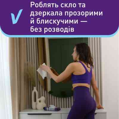 Салфетки для уборки Vortex Влажные Для стекла С клапаном 48 шт. (4823071662771) Винница