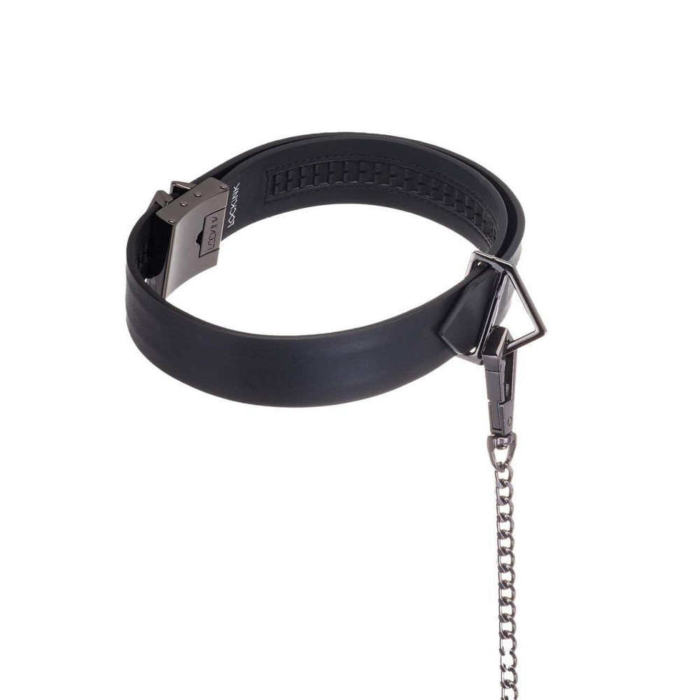 Поводок LOCKINK Tied Collar with Leash Set - Black Sex Aura Київ - фото 3