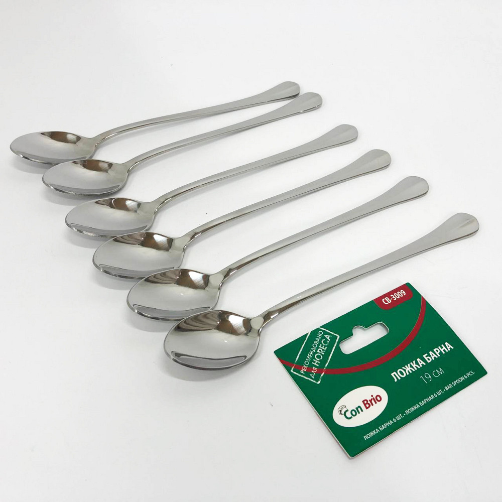 Набір барних ложок Con Brio CB-3009 6 шт BA-93 Львів - фото 10