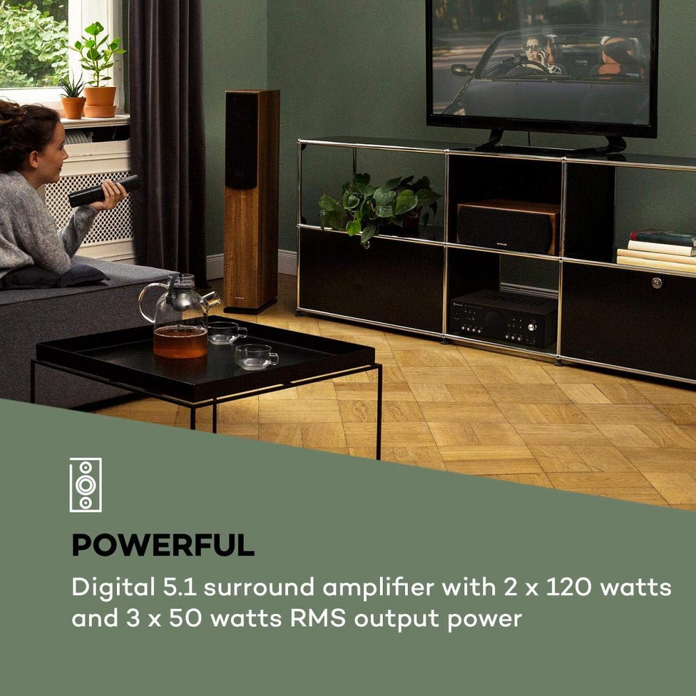 УЦЕНКА! Цифровой усилитель звука Auna AMP-218 BT 5.1 AUX USB Bluetooth Караоке из Германии Днепр - изображение 6