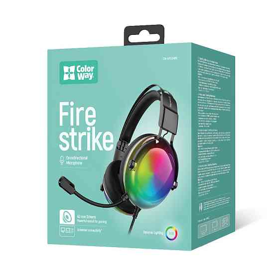 Гарнітура ColorWay Firestrike RGB Black (CW-HPG04BK) ( 25378 ) Харьков