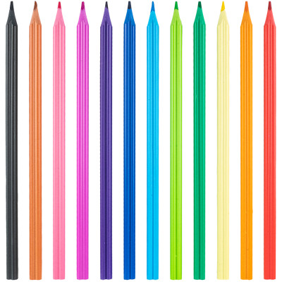 Олівці кольорові Kite Heart пластикові, 12 кольорів (K24-049-2) Вінниця - фото 2