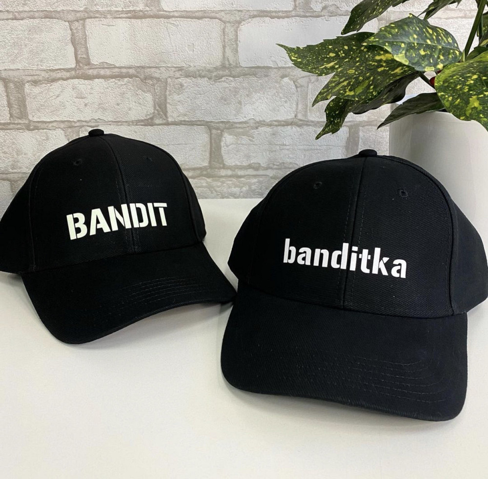 Парні кепки з принтом — "Bandit/ banditka". Чернівці - фото 1