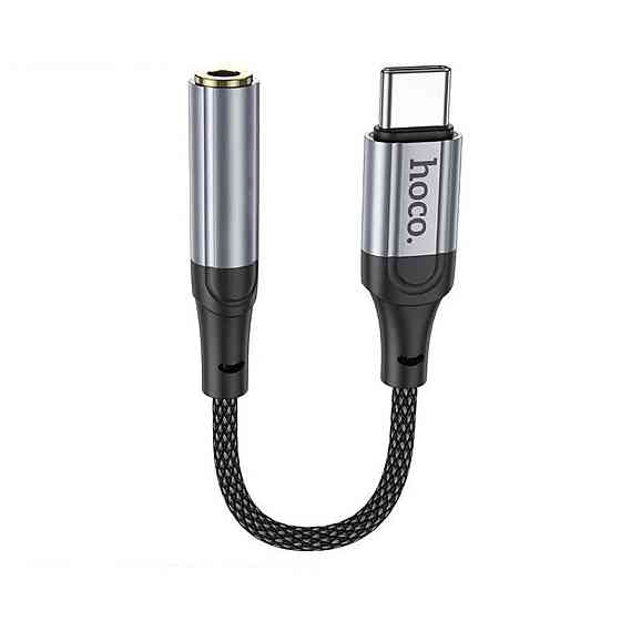 Аудiокабель HOCO LS36 Fresh Digital Type-C to 3.5 audio converter Black (6942007608886 ) Київ