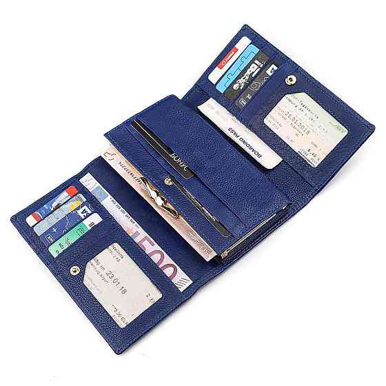 Гаманець жіночий Boston 18491 (S9001B) місткий Синій Київ