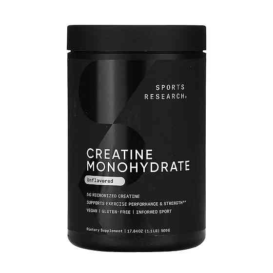 Креатин Sports Research Creatine Monohydrate 500g Київ