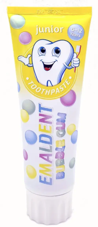 Детская зубная паста Emaldent Junior Bubble Gum от 6 до 12 лет, 75 мл Львов