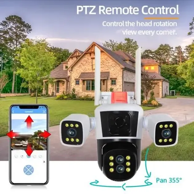 Камера IP наблюдения Wifi 16 Мп 10-Х ZOOM уличная поворотная Коломыя - изображение 4