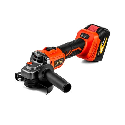 Шліфувальна машина GTM AGC18/125BL, 125мм, 18В, 3000-8500об/хв, 2x4Ah (AGC18/125BL) Вінниця - фото 2