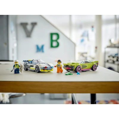 Конструктор LEGO City Преследование маслкара на полицейском автомобиле 213 деталей (60415) Винница - изображение 2