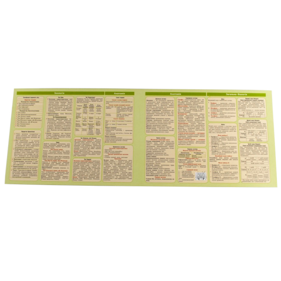 Картонка-підказка Біологія 6-11 кл. ZIRKA 66445 Вінниця