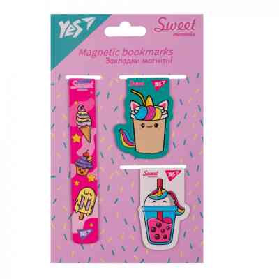 Закладки для книг Yes магнітні Sweet Cream 3 шт (708352) Вінниця