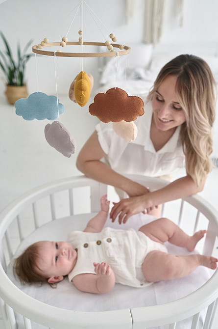 Музичний мобіль WooolyWool «Хмаринки» з 35 мелодіями Київ - фото 3