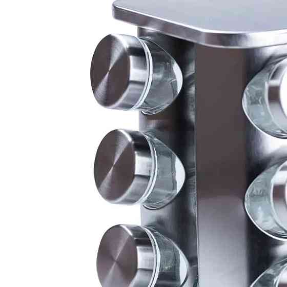 Набір спецій на підставці, 12 баночок по 100 мл Київ