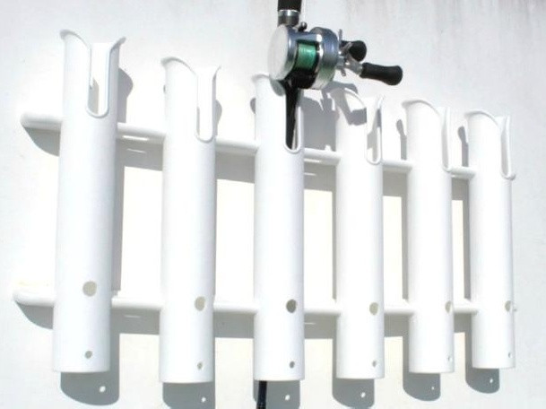 Держатель Для 6-Ти Удочек Пластиковый Белый Киев - изображение 1