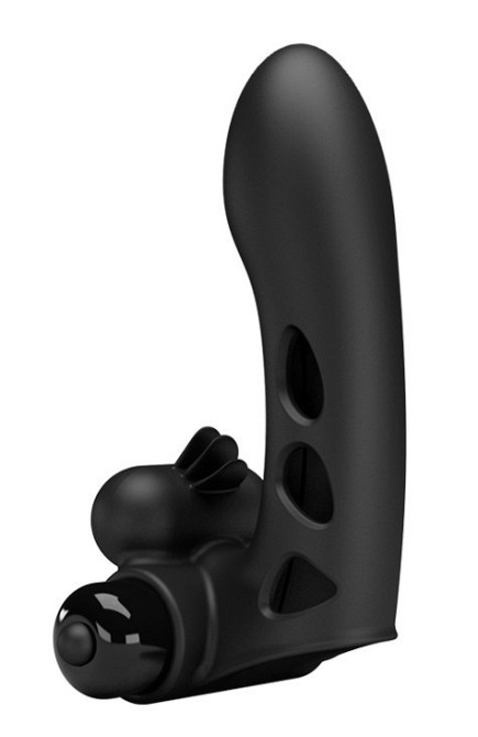Клиторальный стимулятор на палец Pretty Love - Orlando Finger Black, BI-014836 Sex Aura Киев - изображение 3