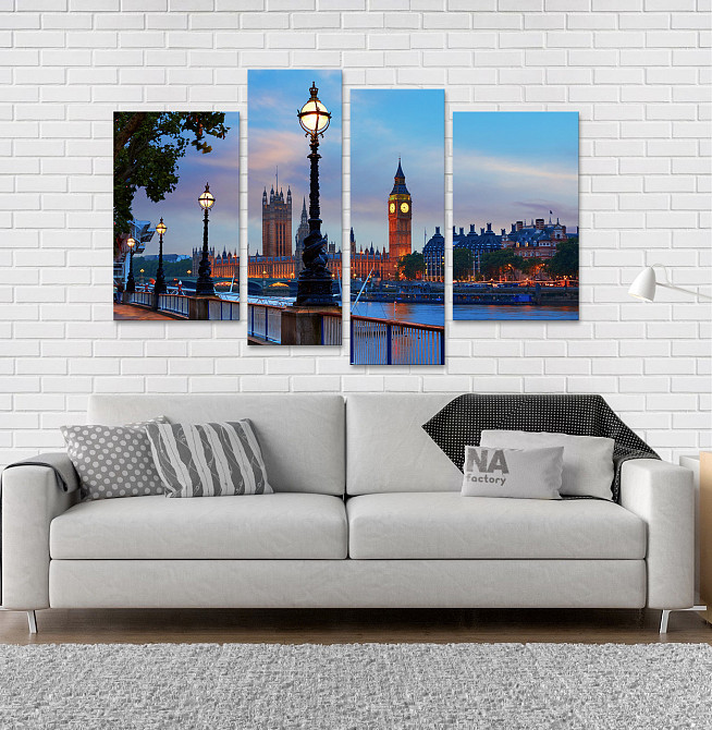 Модульная картина Набережная Art-148_4 Киев - изображение 2