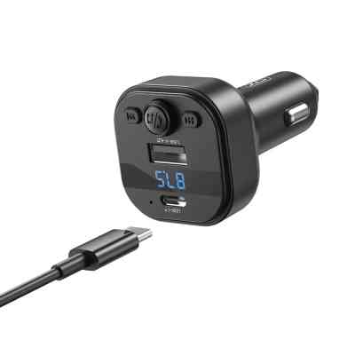 FM модулятор XO BCC18 USB-A OTG/USB-C Black (BCC18.black) Винница