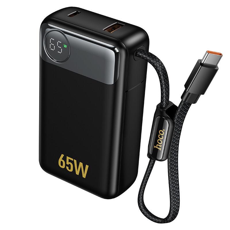 Павербанк 12000 mAh HOCO Q53 Skillful PD65W быстрая зарядка черный power bank повербанк Одесса - изображение 9