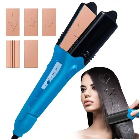 Плойка-выпрямитель для волос со сменными насадками HAIR STYLE XL-619 Утюжок с керамическим покрытием Коломия